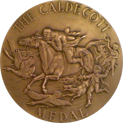 Obverse of Caldecott Medal